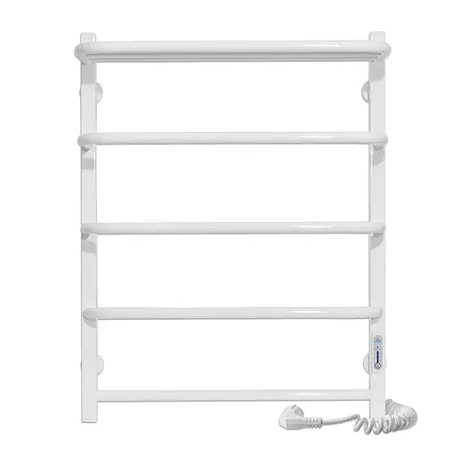 Електрична рушникосушарка Laris Зебра Стандарт ЧФ5 500x660 Е з полицею права R3 77700076, Білий, Праве, Електронний - фото 2