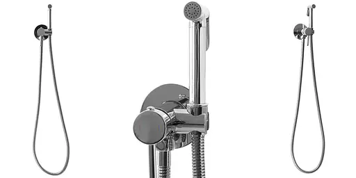 Набір гігієнічного душу прихованого монтажу Rea Loop chrom REA-B4106, Хром - фото 3