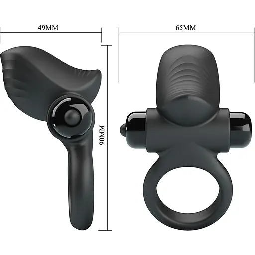 Ерекційне кільце Pretty Love Adrien 9 см чорне - фото 11