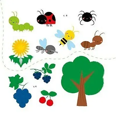 Мої перші слова з наліпками. На дачі - фото 6