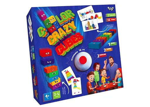 Настольная игра Danko Toys Color Crazy Cubes (укр.) (CCC-02-01U)