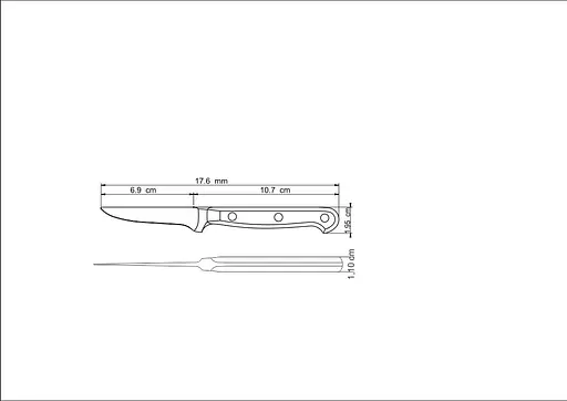 Нож для очистки кожицы TRAMONTINA CENTURY, 76 мм (5987775) - фото 2