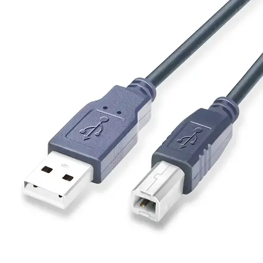 Кабель USB 2.0 AM – USB BM, 1.5 м, Grey, GTL, ферритовый фильтр (GTLAMBM15BK) - фото 1