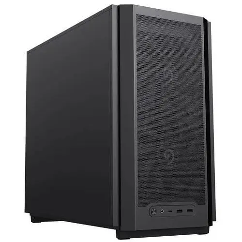 Корпус GameMax F36 Dark, черный, без БП, Mini Tower, Micro ATX/Mini ITX, Type-C/2xUSB 3.0, макс. CPU – 169 мм/VGA – 350 мм, - фото 1