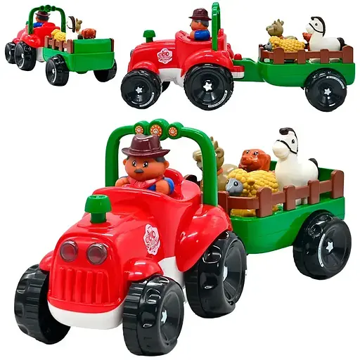 Трактор музичний WToys українська озвучка, світло, віршики, казки