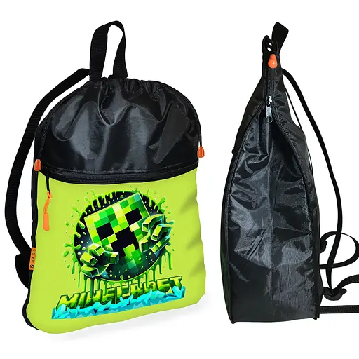 Школьный рюкзак детский Minecraft + Сумка для обуви спортивной формы рюкзак-мешок для мальчика (01731) - фото 2