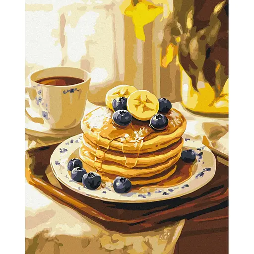 Картина по номерам на подрамнике Brushme Сладкий завтрак