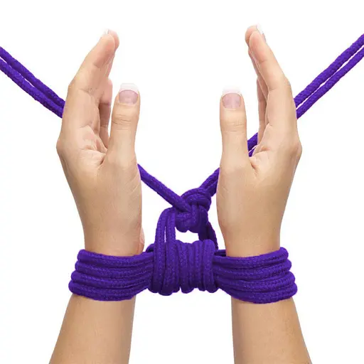 Мотузка Lovetoy Fetish Bondage Rope 10м фіолетовий - фото 5