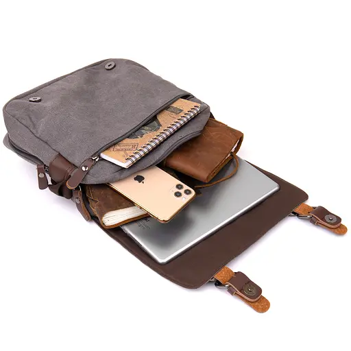 Чоловіча сумка листоноша Vintage 27,3х21,7х10 см sum0014978 - фото 5