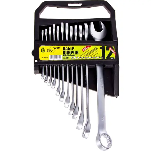 Набір комбінованих ключів Alloid 12 предметів (НК-2005-12М) - фото 1