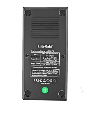 Зарядное устройство LiitoKala Lii-PL2 для АКБ (Li-ion LiFe+NiMH) 220В/12В (на 2 слота) - фото 2