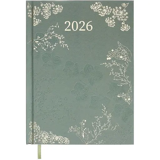 Ежедневник датированный Buromax Fantastic 2026 полиграфический A5 оливковый (BM.21161-36)