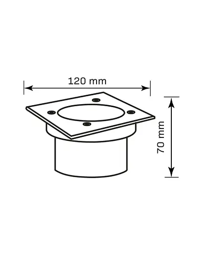 Вуличний світильник Goldlux 333599 Mivo LED 1x3W 4000K 300Lm IP67 сріблястий - фото 3