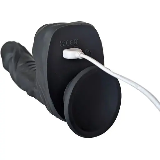 Вібро-фалоімітатор з ротацією та пульсацією Addiction Naked 8.6 Noir - фото 7