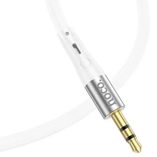 Кабель AUX Hoco UPA22 Silicone 3.5 мм на Lightning 1 м з алюмінієвими коннекторами - фото 3
