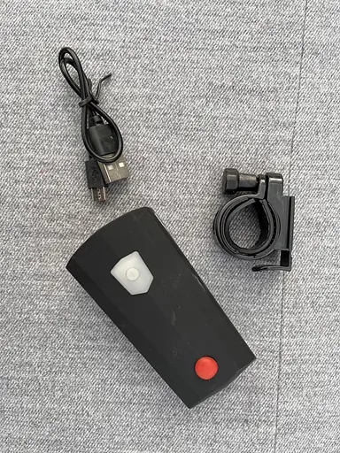 Велофара передняя с велосипедным звонком SB-265 аккумуляторный велофонарь USB Черный - фото 7