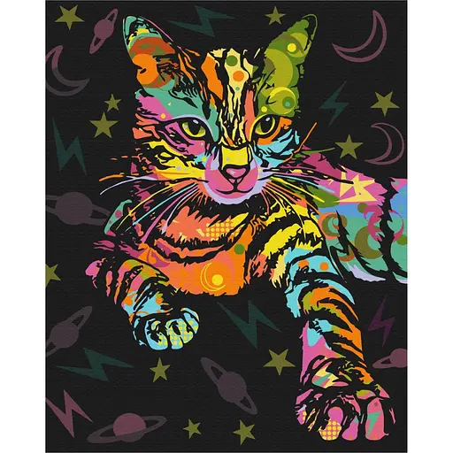 Картина по номерам Космический кот Brushme 40x50 см разноцветная 000221117
