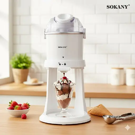 Мороженица электрическая Sokany SK-03070 1 литр 15 Вт  - фото 2