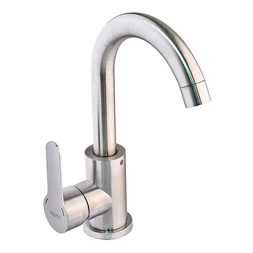 Змішувач для умивальника Zerix DAX-001-C ZX4971 Нержавіюча сталь - фото 1