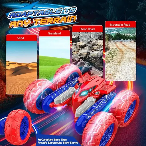 Автомобільні іграшки з дистанційним керуванням: зовнішні двосторонні радіокеровані автомобілі для 4, 5, 6, 7, 8, 9, 10 років - фото 8
