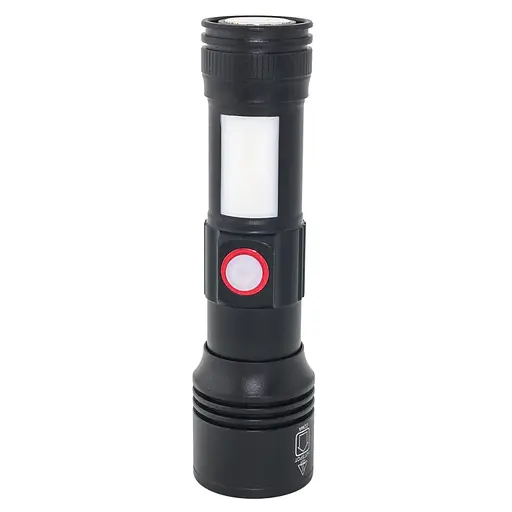 Ліхтар Quantum Adept 10W LED zoom +COB з USB+ Li-ion18650/2600mAh (QM-FL1031-18650/2600) - фото 7