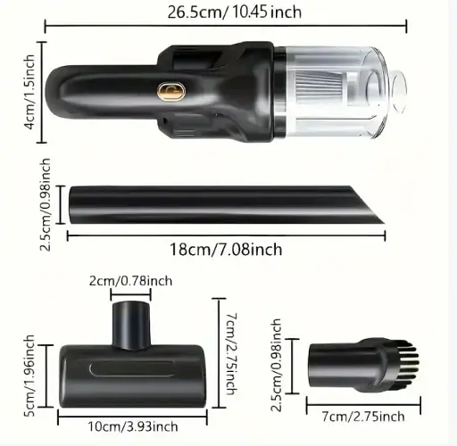 Пылесос автомобильный беспроводной Mintex AND XL-1452 Car vacuum cleaner - фото 2