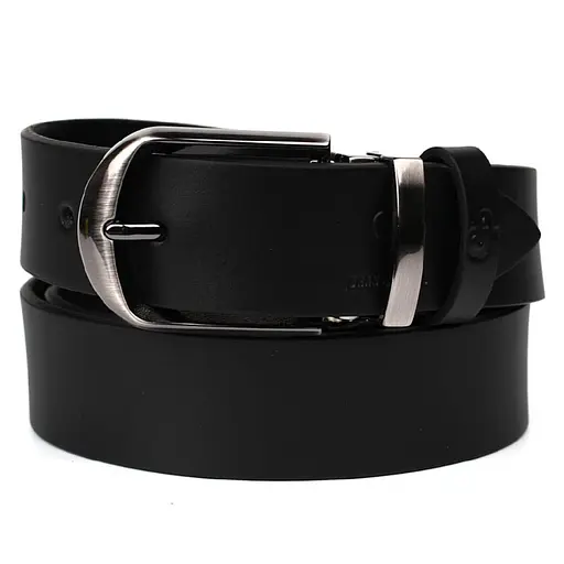 Ремінь шкіряний Grande Pelle чорний 120х3.5х0.5 см acs0032044 - фото 4