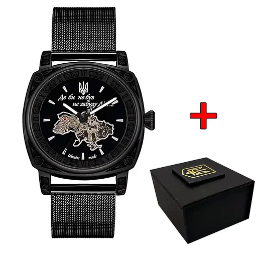 Наручные часы мужские 021 Де би не був All Black Mesh Awarder acs0031978 - фото 1