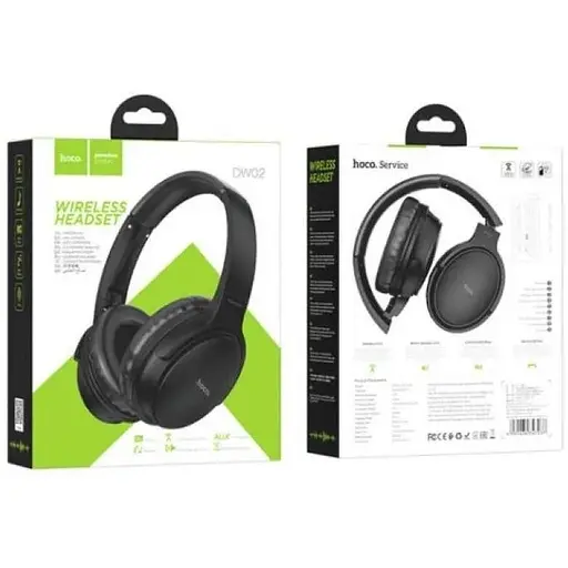 Наушники беспроводные Hoco DW02 headphones складывающиеся черные - фото 6