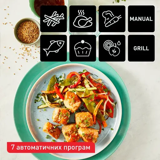 Аэрогриль Tefal Easy Fry Dual Essential 2700 Вт черный (EY901N10) - фото 6