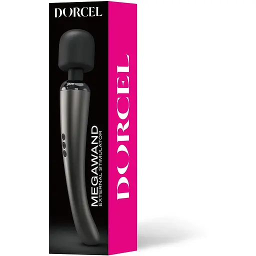 Потужний вібромасажер Dorcel Megawand Chrome Silver - фото 7