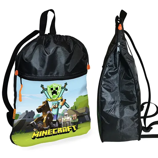 Школьный рюкзак детский Minecraft + Сумка для обуви спортивной формы рюкзак-мешок для мальчика (01719) - фото 2
