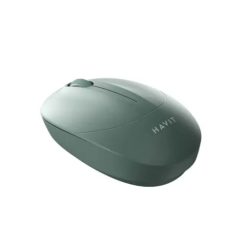 Миша бездротова Havit MS54GT, Green, USB 2.4GHz, оптична, 1600 dpi, 3 кнопки, до 10 м, 1xAA (HV-MS54GT)