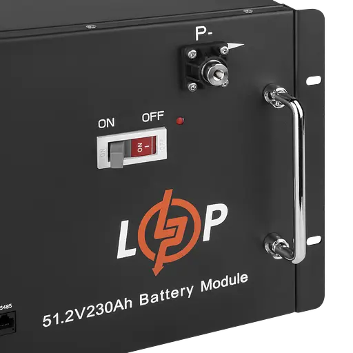 Акумулятор LP LiFePO4 48V (51,2V) - 230 Ah (11776Wh) (Smart BMS 200A) с LCD RM - фото 4