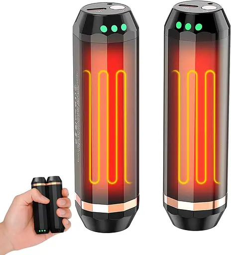 EnjoyNest C306 Перезаряджувані грілки для рук, грілки для рук 3-в-1, багаторазові, 10 000 мАг, з 2 зовнішніми батареями