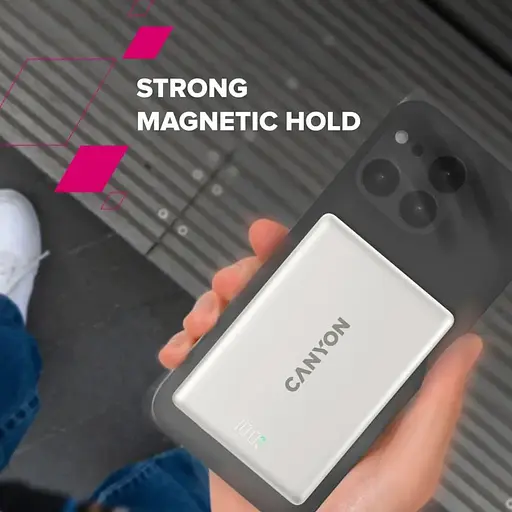 Павербанк Canyon Magnetic Gray 10 000 mAh / 20 Вт (CNS-CPB511G) - фото 8