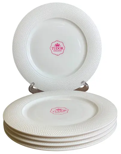 Тарілка Tudor Сітка порцелянова обідня 28 см (TU2081-5) - фото 2