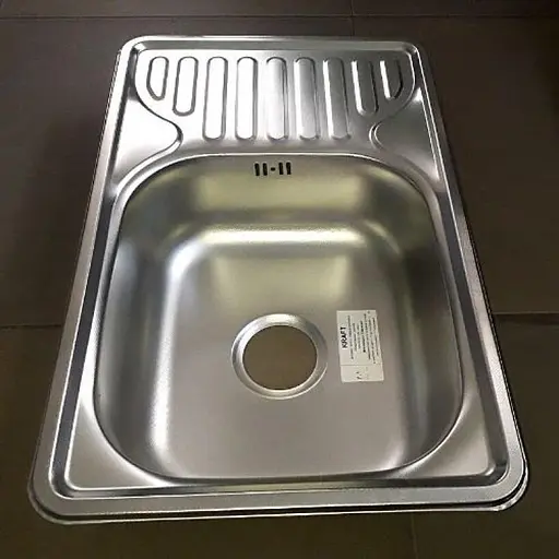 Мийка кухонна Kraft 6642 D Decor з сушаркою 660х420х180x0,8 мм Нержавіюча сталь 30412 - фото 2