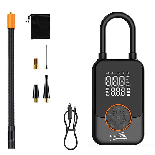 Портативний автокомпресор Aspiring Storm 5 Powerbank 70W 23L/min Wireless and Cord - фото 4