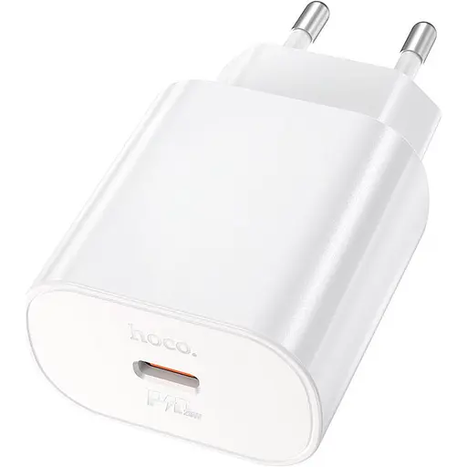 Сетевое зарядное устройство Hoco N22 PD 25W White (760067) [81007]