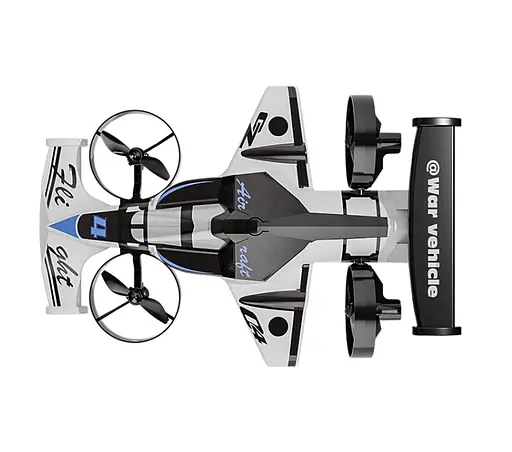 Квадрокоптер літак-винищувач на радіокеруванні XZCURE D09 рухомі елементи білий для дітей 3+ - фото 2