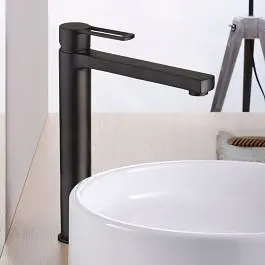 Змішувач для раковини високий Paffoni Ringo без донного клапана black matt RIN081NO, Чорний матовий - фото 7