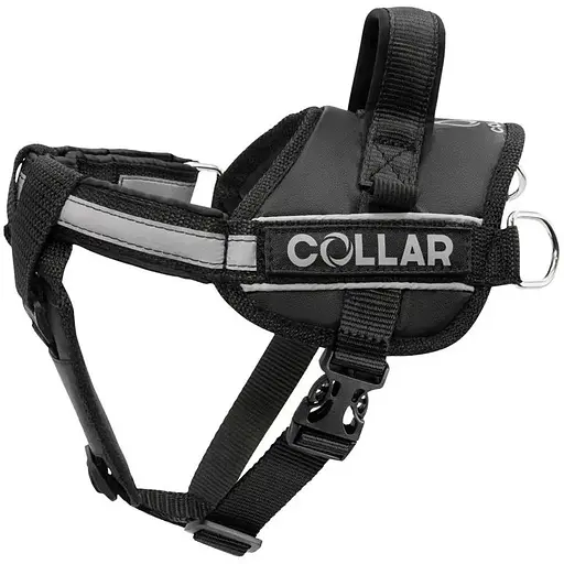 Шлея Dog Extreme Police №3 В:55-75 см чорна - фото 2