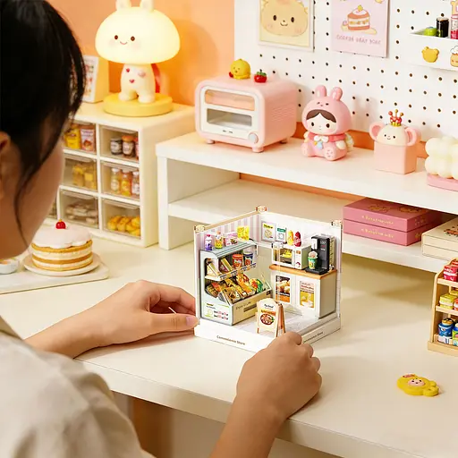 Конструктор-румбокс Mini House серії Інтер'єр Міні - Цілодобовий магазин (8033) - фото 5