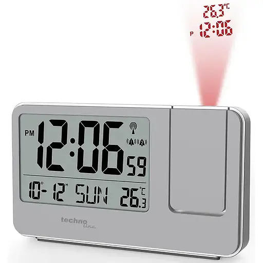 Часы проекционные Technoline WT534 Grey (WT534) - фото 2