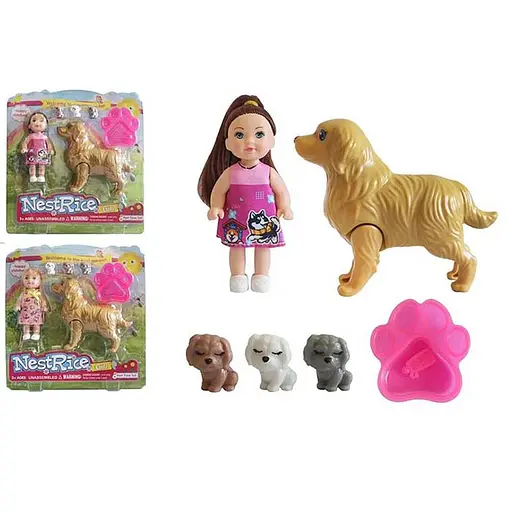 Кукла, 11.5 см, собачки 12 см и 2 см (в ассортименте) - фото 2