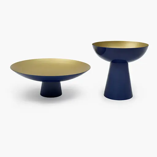 Фруктівниця MBM HOME Елізіум залізна глибокий синій - золотий 350x350x130 мм (BD-01 DEEP BLUE/GOLD) - фото 5