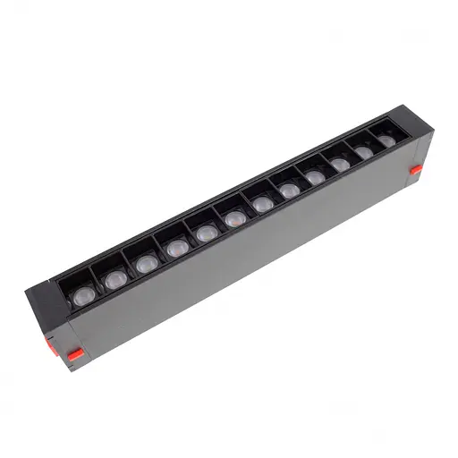 Магнитный трековый светильник Brille KW-260/9W WW+NW+CW BK 48-139
