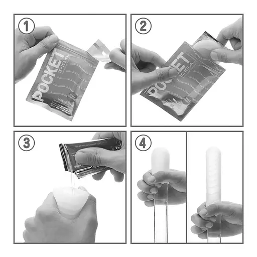 Мастурбатор Tenga Pocket Crystal Mist белый - фото 4