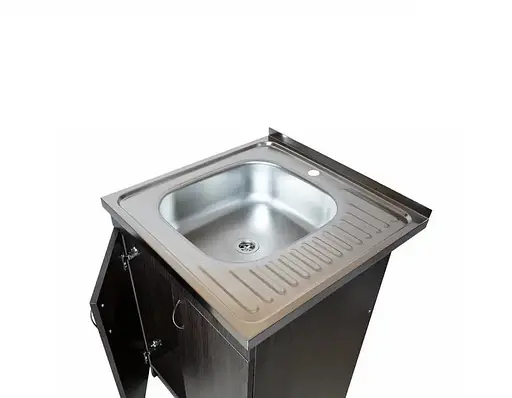 Тумба з накладною мийкою для кухні ЛДСП 60х50х83 см Венге (52867-01121) - фото 6